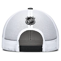 Fanatics White Pittsburgh Penguins Authentic Pro Simple Rink Trucker Adjustable Hat