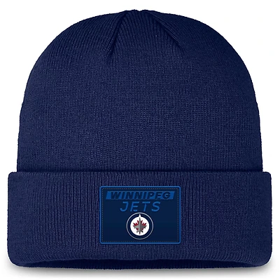 Fanatics Winnipeg Jets Authentic Pro Cuffed Knit Hat