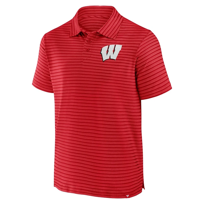 Fanatics Wisconsin Badgers Victory Calls Stripe Polo