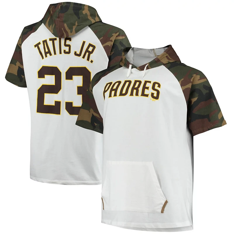 Fernando Tatis Jr Camo San Diego Padres Player Big  Tall Raglan Hoodie T-Shirt