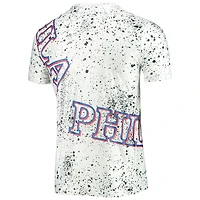 FISLL Philadelphia 76ers Gold Foil Splatter Print T-Shirt