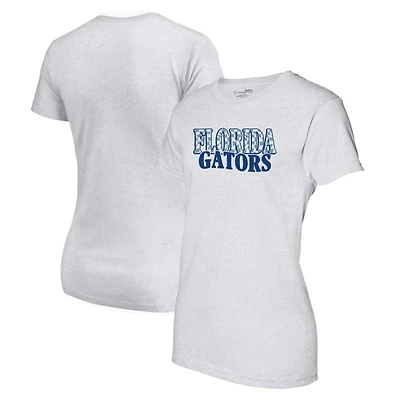 Florida Gators Checkered Team Name Wavy Tri-Blend T-Shirt