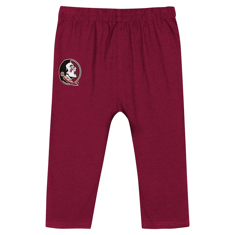 Florida State Seminoles Double Up Long Sleeve Bodysuit Pant Set