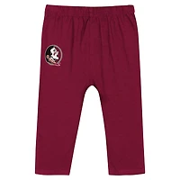Florida State Seminoles Double Up Long Sleeve Bodysuit  Pant Set