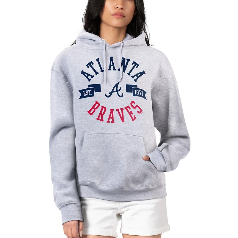 G-III 4Her by Carl Banks Atlanta Braves City Graphic Pullover Hoodie