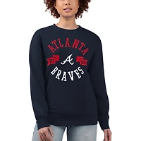 G-III 4Her by Carl Banks Atlanta Braves Team Logo Fleece Pullover Sweatshirt