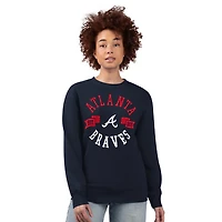 G-III 4Her by Carl Banks Atlanta Braves Team Logo Fleece Pullover Sweatshirt