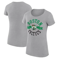 G-III 4Her by Carl Banks Boston Celtics Super-Slim Fit Lightweight Large City Logo T-Shirt