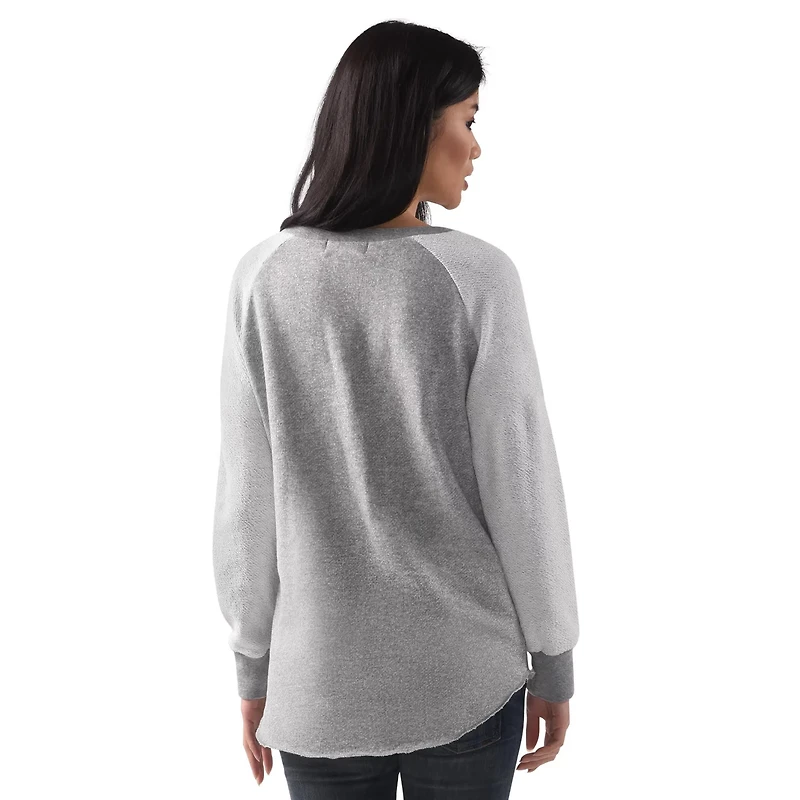 G-III 4Her by Carl Banks Boston Sox Gridiron Raglan Pullover Sweatshirt