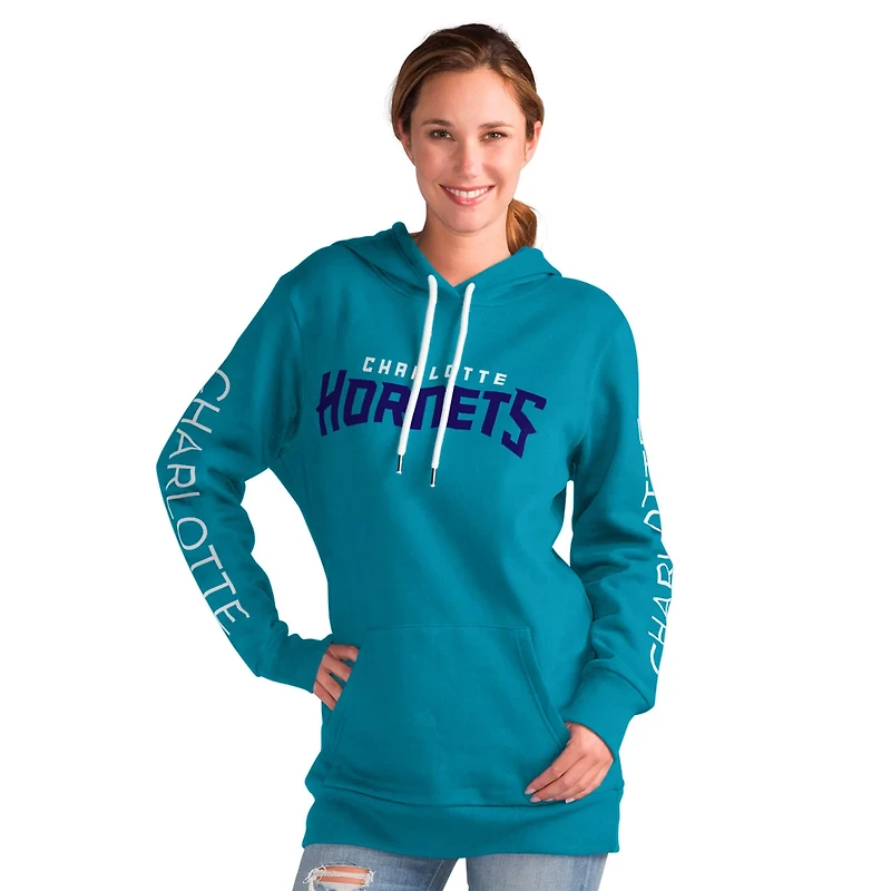 G-III 4Her by Carl Banks Charlotte Hornets Base Coach Pullover Hoodie