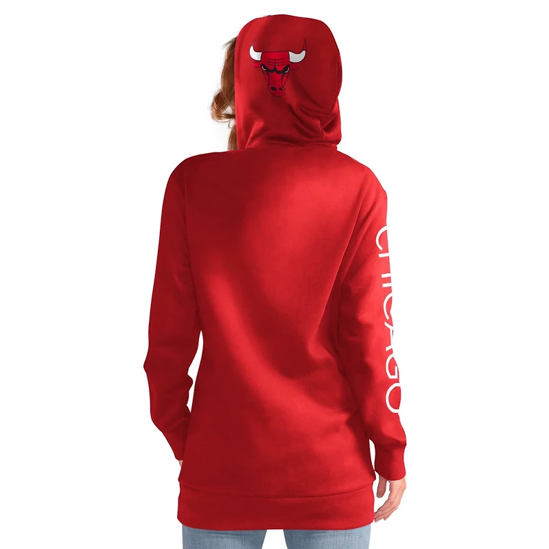 G-III 4Her by Carl Banks Chicago Bulls Base Coach Pullover Hoodie