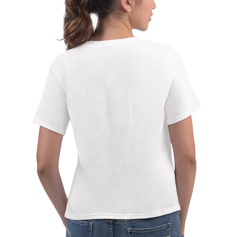 G-III 4Her by Carl Banks Chicago Bulls Play the Ball Cropped T-Shirt