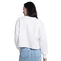 G-III 4Her by Carl Banks Chicago Cubs Bleachers Cropped Pullover Sweatshirt