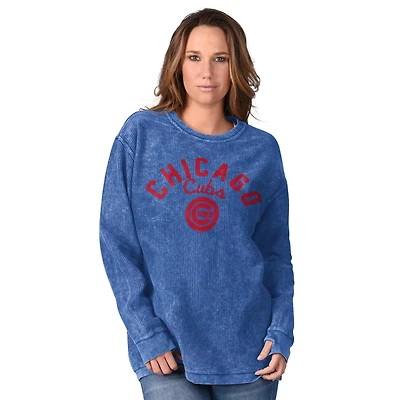 G-III 4Her by Carl Banks Chicago Cubs Comfy Cord Pullover Sweatshirt