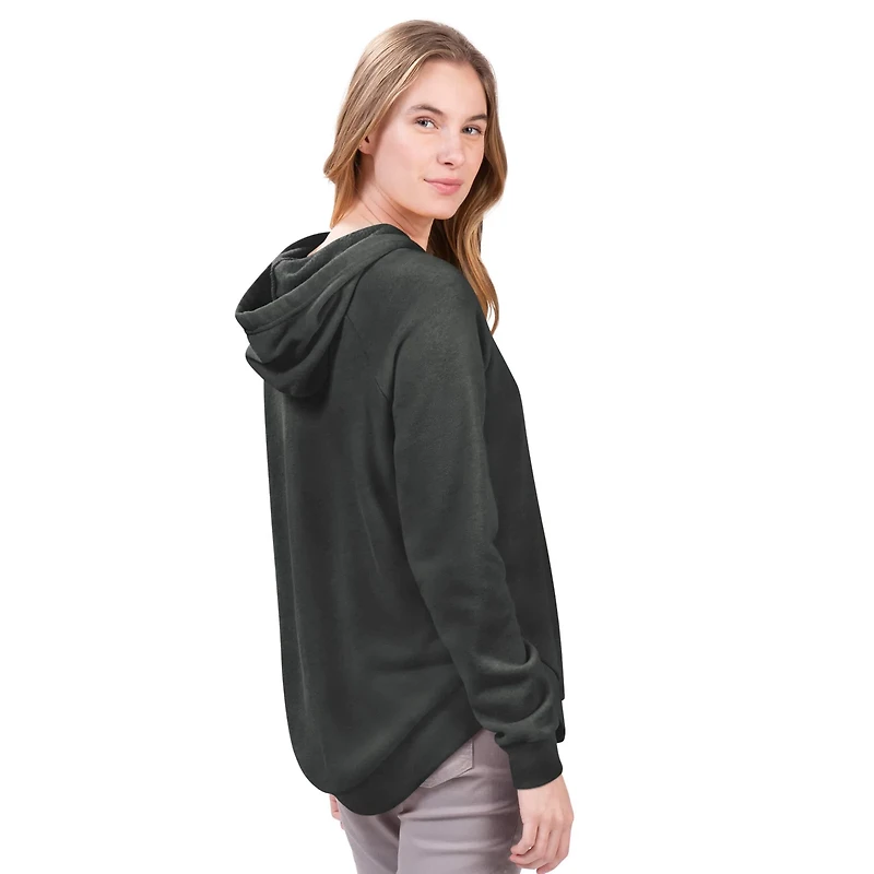 G-III 4Her by Carl Banks Chicago Cubs Jordan Angel Raglan Fleece Pullover Hoodie