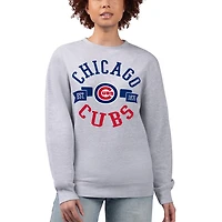 G-III 4Her by Carl Banks Chicago Cubs Team Logo Fleece Pullover Sweatshirt