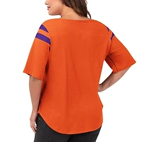 G-III 4Her by Carl Banks Clemson Tigers Plus Linebacker Half-Sleeve T-Shirt