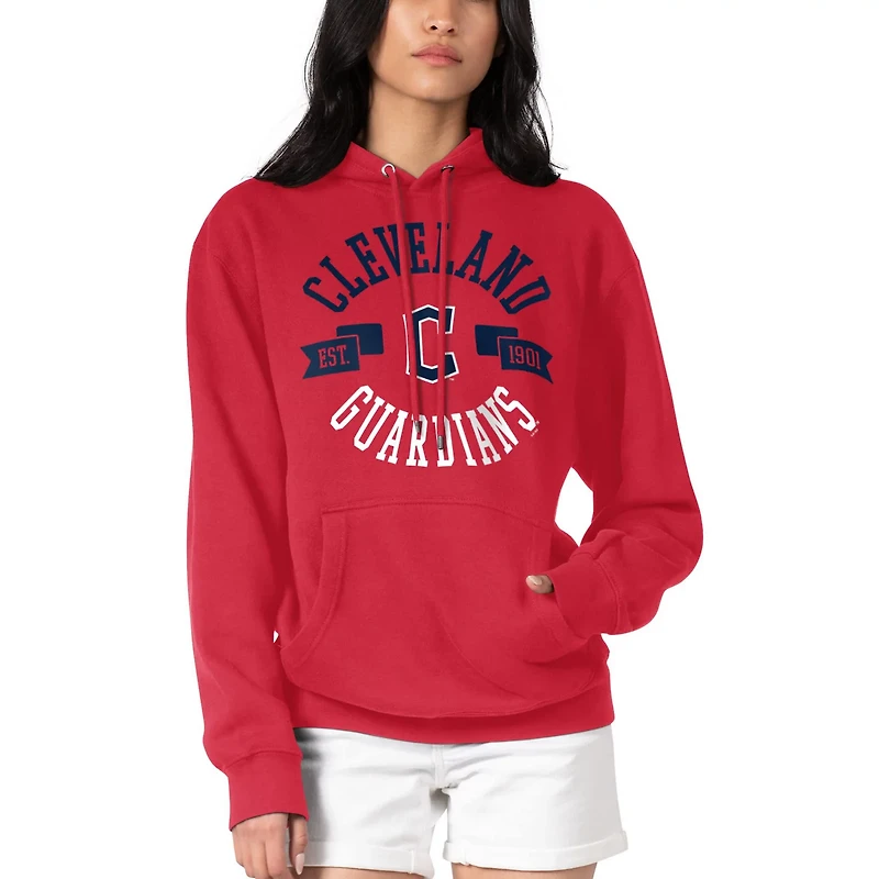 G-III 4Her by Carl Banks Cleveland Guardians City Graphic Pullover Hoodie