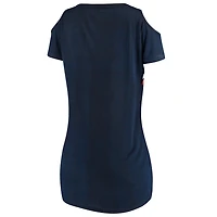 G-III 4Her by Carl Banks Cleveland Indians Clear The Bases Cold Shoulder Scoopneck T-shirt