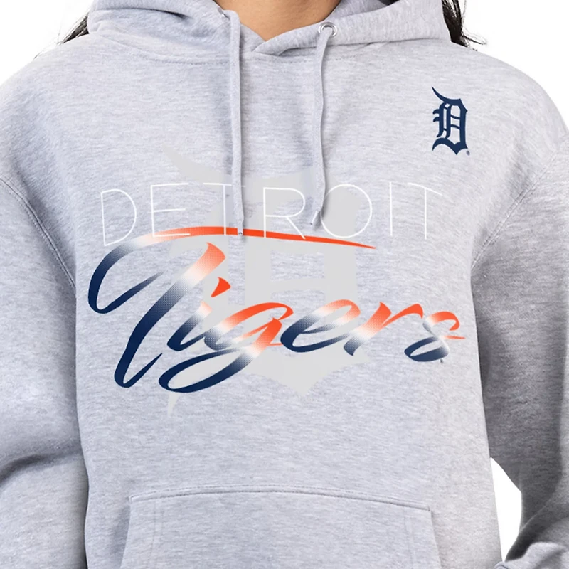 G-III 4Her by Carl Banks Detroit Tigers Shadow Logo Graphic Pullover Hoodie