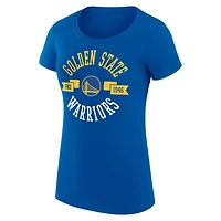 G-III 4Her by Carl Banks Golden State Warriors Super-Slim Fit Lightweight Large City Logo T-Shirt