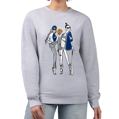 G-III 4Her by Carl Banks Los Angeles Dodgers Baseball Girls Fleece Pullover Sweatshirt