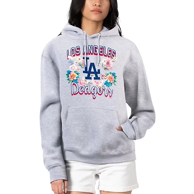 G-III 4Her by Carl Banks Los Angeles Dodgers Flowers Graphic Pullover Hoodie