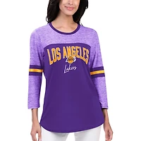 G-III 4Her by Carl Banks Los Angeles Lakers Play the Game 3 4-Sleeve T-Shirt