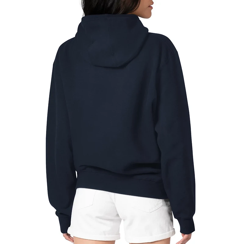 G-III 4Her by Carl Banks Milwaukee Brewers Double Heart Fleece Pullover Hoodie