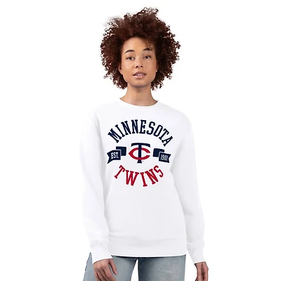 G-III 4Her by Carl Banks Minnesota Twins Team Logo Fleece Pullover Sweatshirt