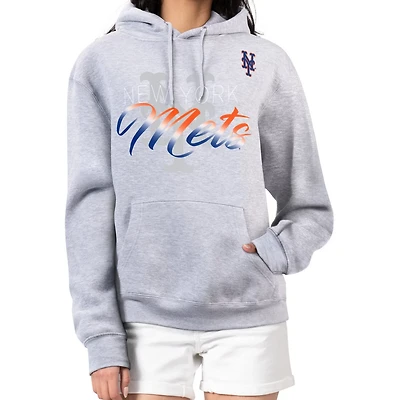 G-III 4Her by Carl Banks New York Mets Shadow Logo Graphic Pullover Hoodie