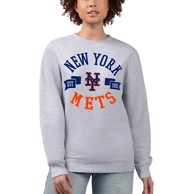 G-III 4Her by Carl Banks New York Mets Team Logo Fleece Pullover Sweatshirt