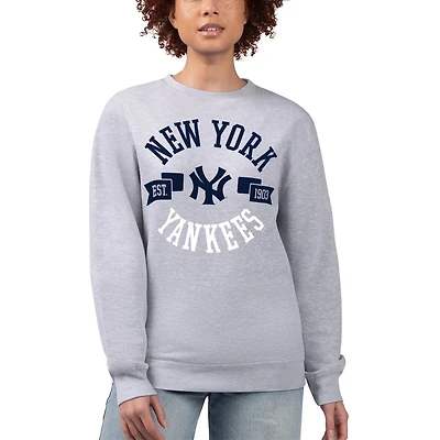 G-III 4Her by Carl Banks New York Yankees Team Logo Fleece Pullover Sweatshirt