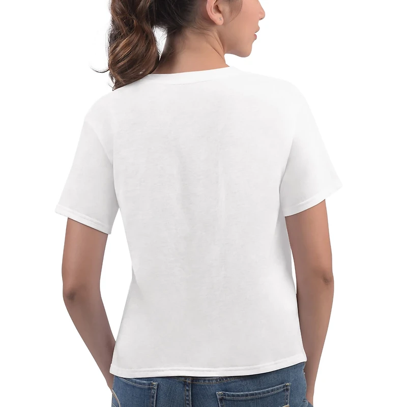 G-III 4Her by Carl Banks Philadelphia 76ers Play the Ball Cropped T-Shirt