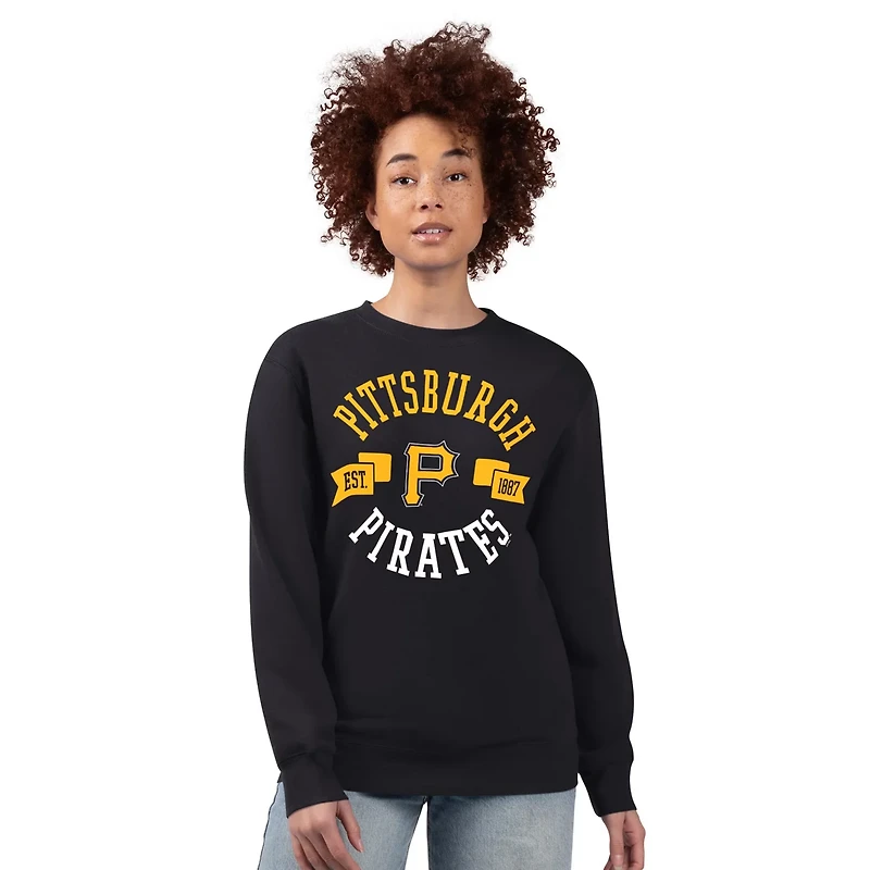G-III 4Her by Carl Banks Pittsburgh Pirates Team Logo Fleece Pullover Sweatshirt