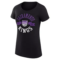 G-III 4Her by Carl Banks Sacramento Kings Super-Slim Fit Lightweight Large City Logo T-Shirt