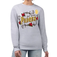 G-III 4Her by Carl Banks San Diego Padres Retro Roses Fleece Pullover Sweatshirt