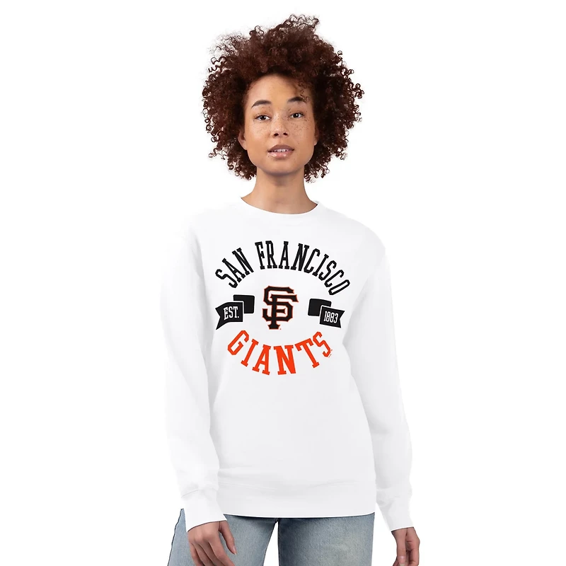 G-III 4Her by Carl Banks San Francisco Giants Team Logo Fleece Pullover Sweatshirt