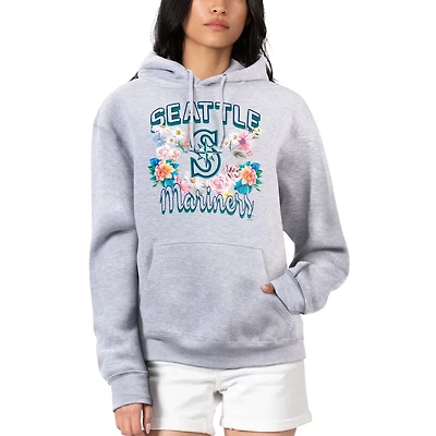 G-III 4Her by Carl Banks Seattle Mariners Flowers Graphic Pullover Hoodie