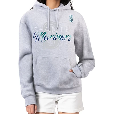 G-III 4Her by Carl Banks Seattle Mariners Shadow Logo Graphic Pullover Hoodie