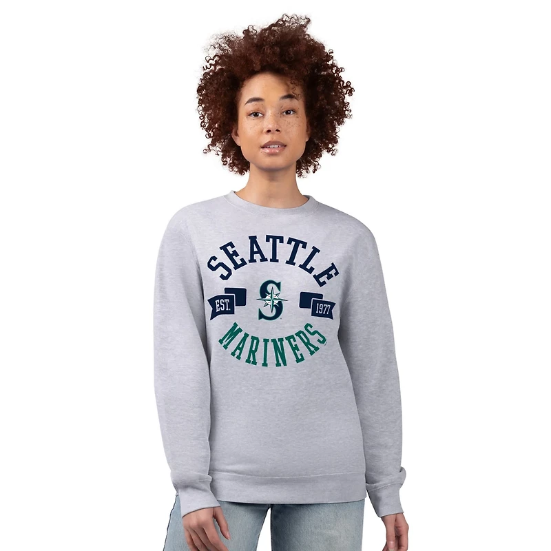 G-III 4Her by Carl Banks Seattle Mariners Team Logo Fleece Pullover Sweatshirt