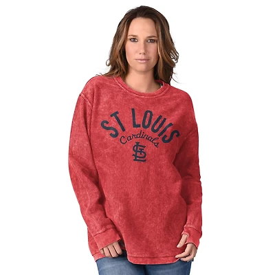 G-III 4Her by Carl Banks St Louis Cardinals Comfy Cord Pullover Sweatshirt