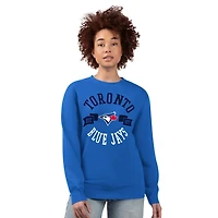 G-III 4Her by Carl Banks Toronto Blue Jays Team Logo Fleece Pullover Sweatshirt