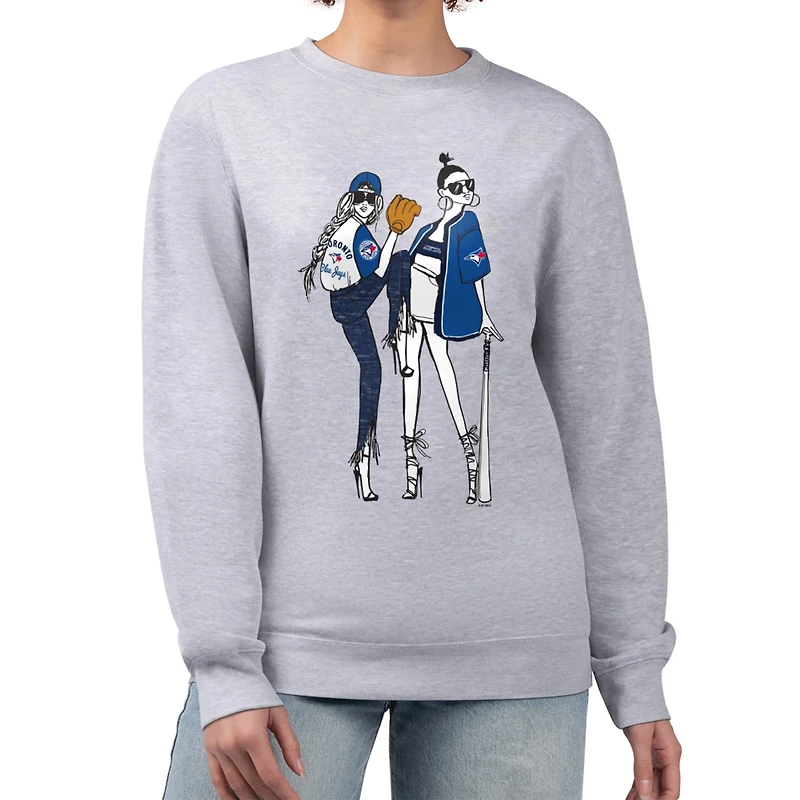 G-III 4Her by Carl Banks Toronto Jays Baseball Girls Fleece Pullover Sweatshirt