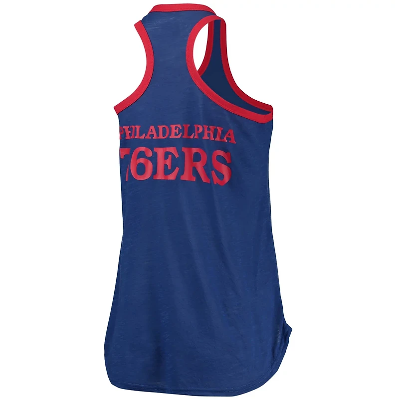 G-III Sports by Carl Banks Philadelphia 76ers Showdown Scoop-Neck Racerback Tank Top