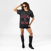 Gameday Couture Alabama Crimson Tide the Zone Washed Micro Rhinestone T-Shirt