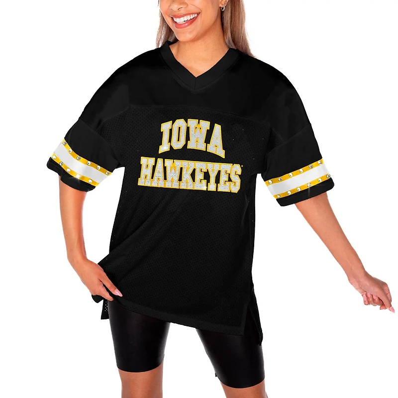 Gameday Couture Iowa Hawkeyes Until Kickoff Rhinestone Fashion T-Shirt