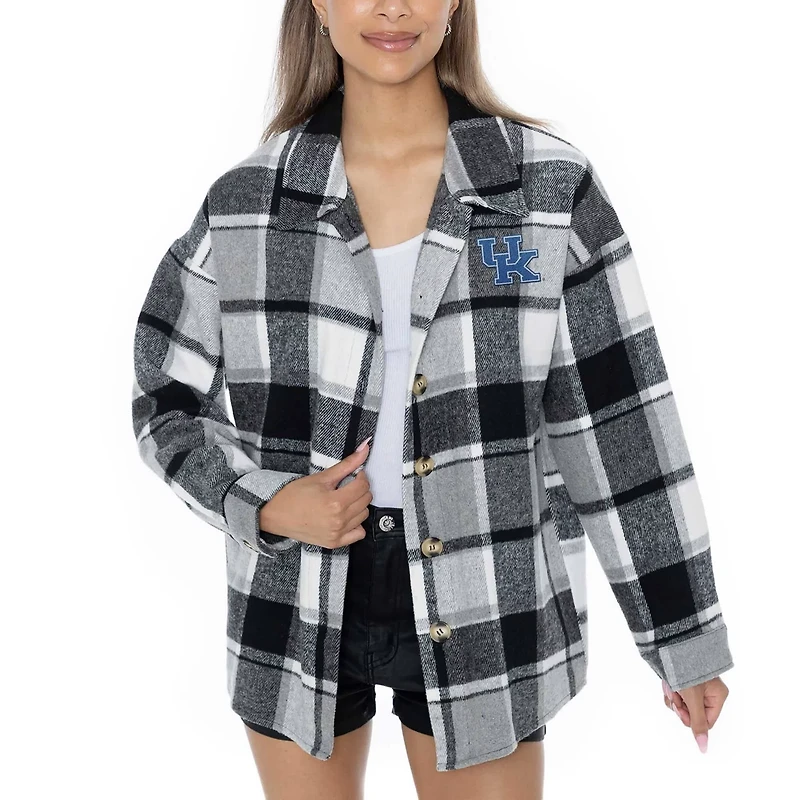 Gameday Couture Kentucky Wildcats End Zone Game Flannel Button-Up Shirt