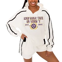 Gameday Couture LSU Tigers Down Set Go Pullover Hoodie and Shorts
