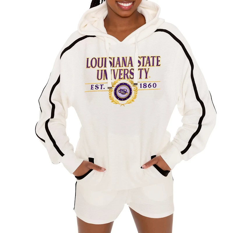 Gameday Couture LSU Tigers Down Set Go Pullover Hoodie and Shorts